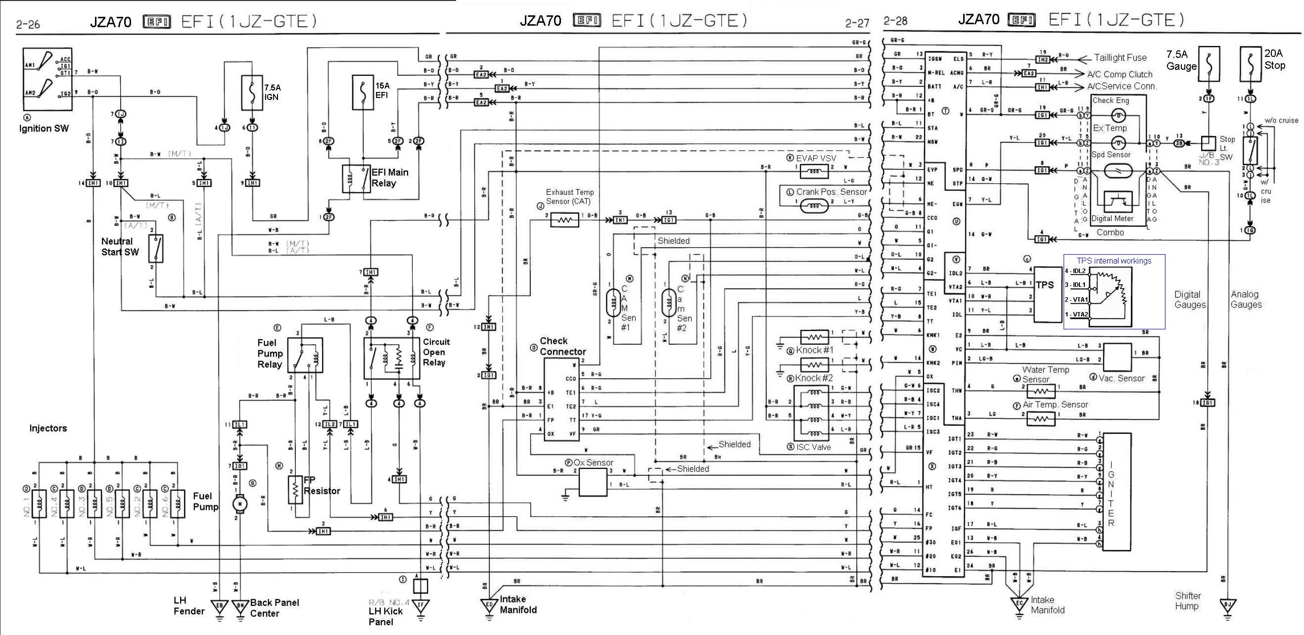 1JZ-GTE JZA70 Wiring diagrams - Perfect Tuning  1jz Distributor Ecu Wiring Diagram Pdf    Perfect Tuning